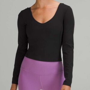 lululemon Align Long Sleeve Shirt Black